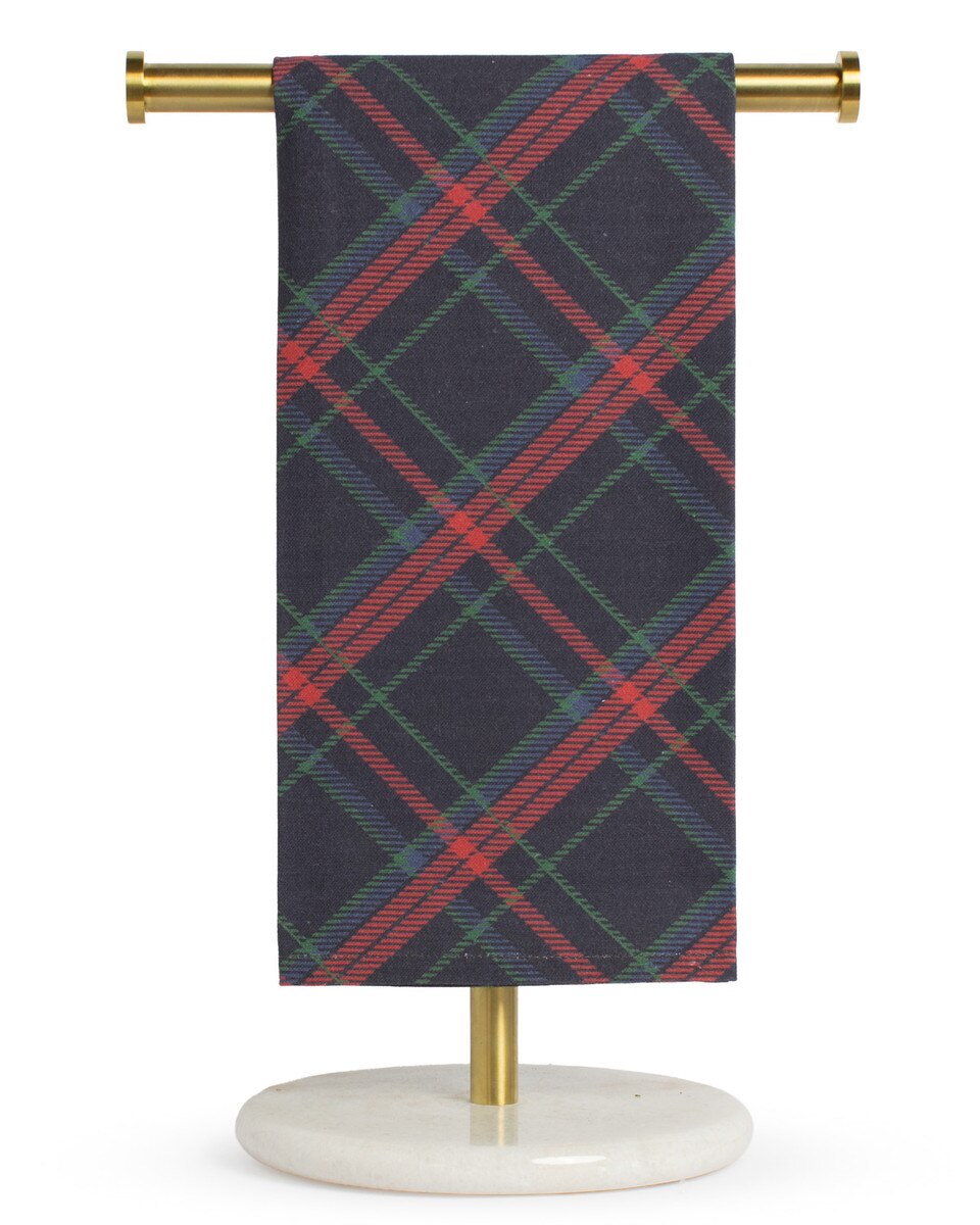 Layton Plaid Nutcracker Hand Towels Set of 2