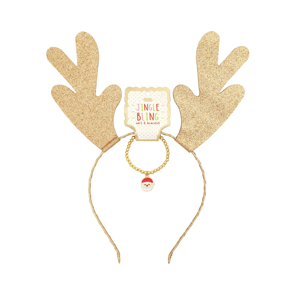 Gold Jingle Bling Headband & Bracelet Set