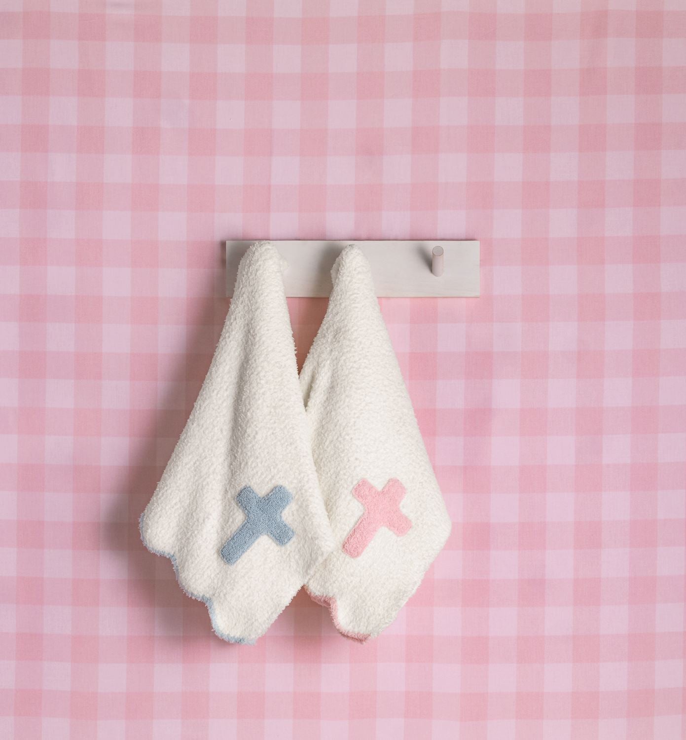 Blue Cross Chenille Blanket - does not include monogram