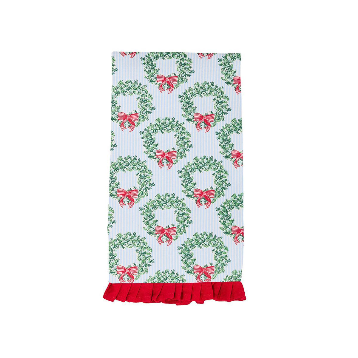 Tea Towel Wreath & Ribbon