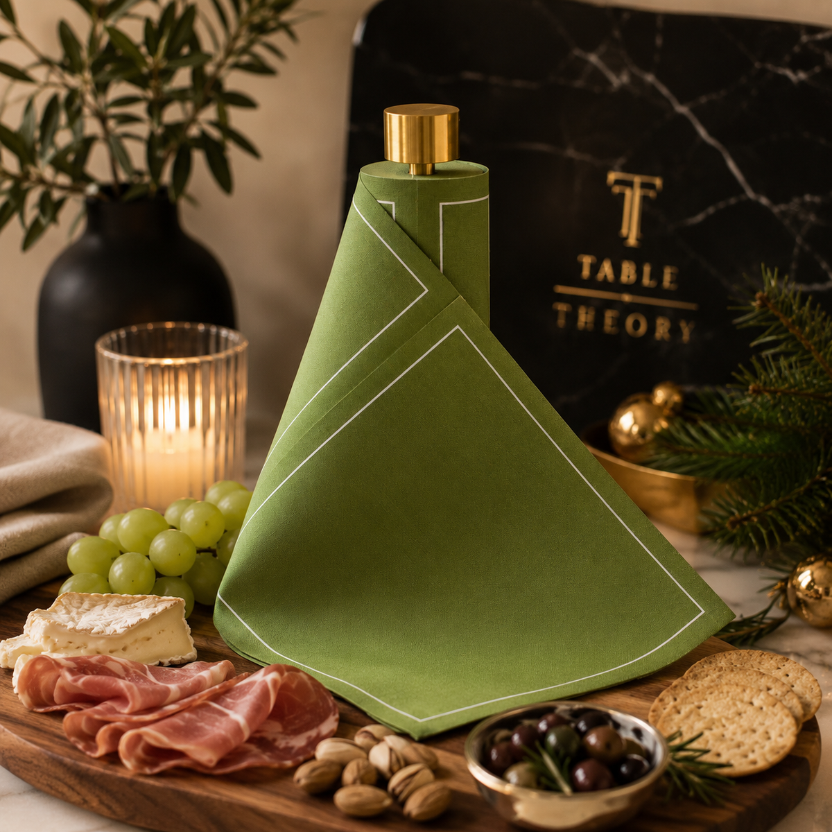 Olive Party Napkins