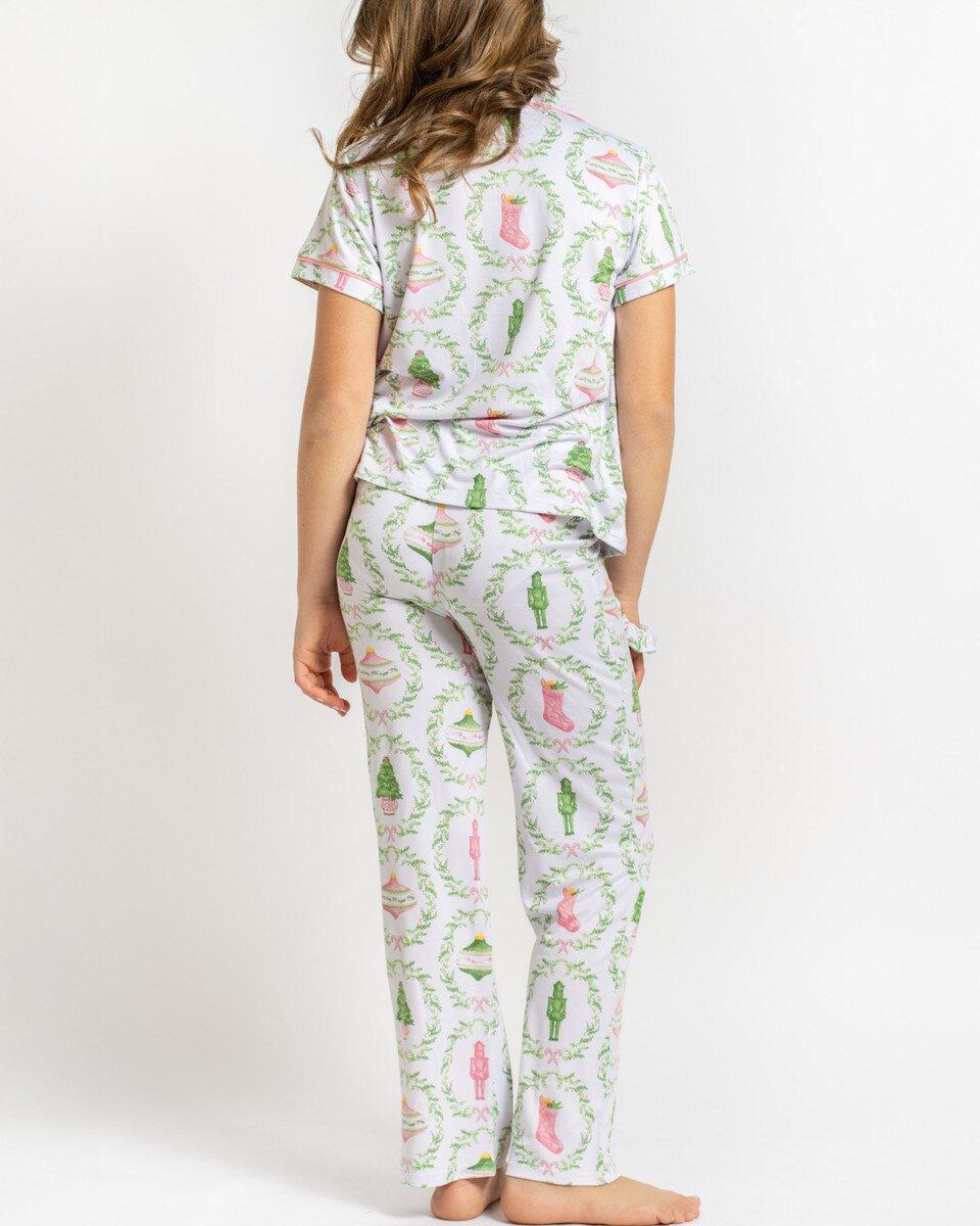 Girl's Nutcracker Trellis Sleep Pants Set