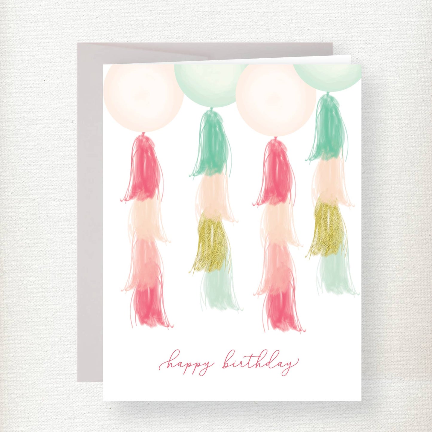 Balloon Tassels Greeting Card