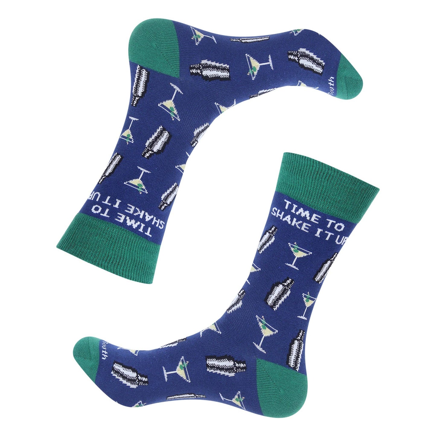 Time To Shake It Up Martini Socks