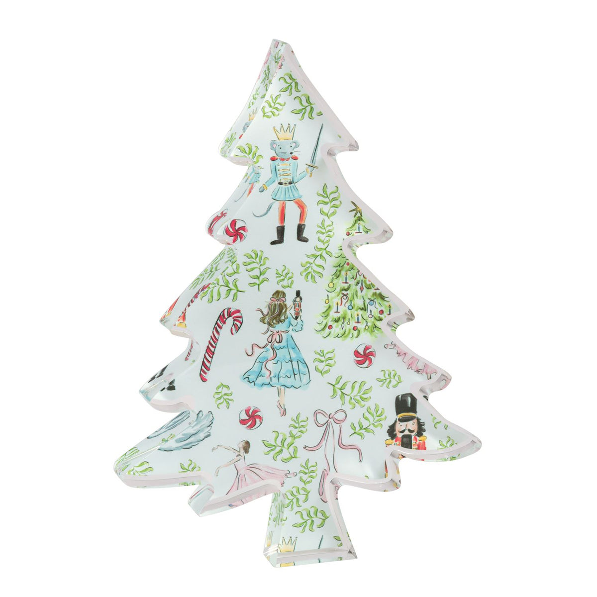 Large Nutcracker Pattern Acrylic Tree