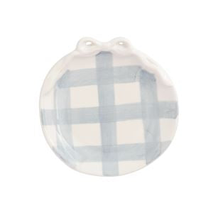 Gingham Bow Ring Dish