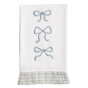 Gingham Pleated Edge Towel