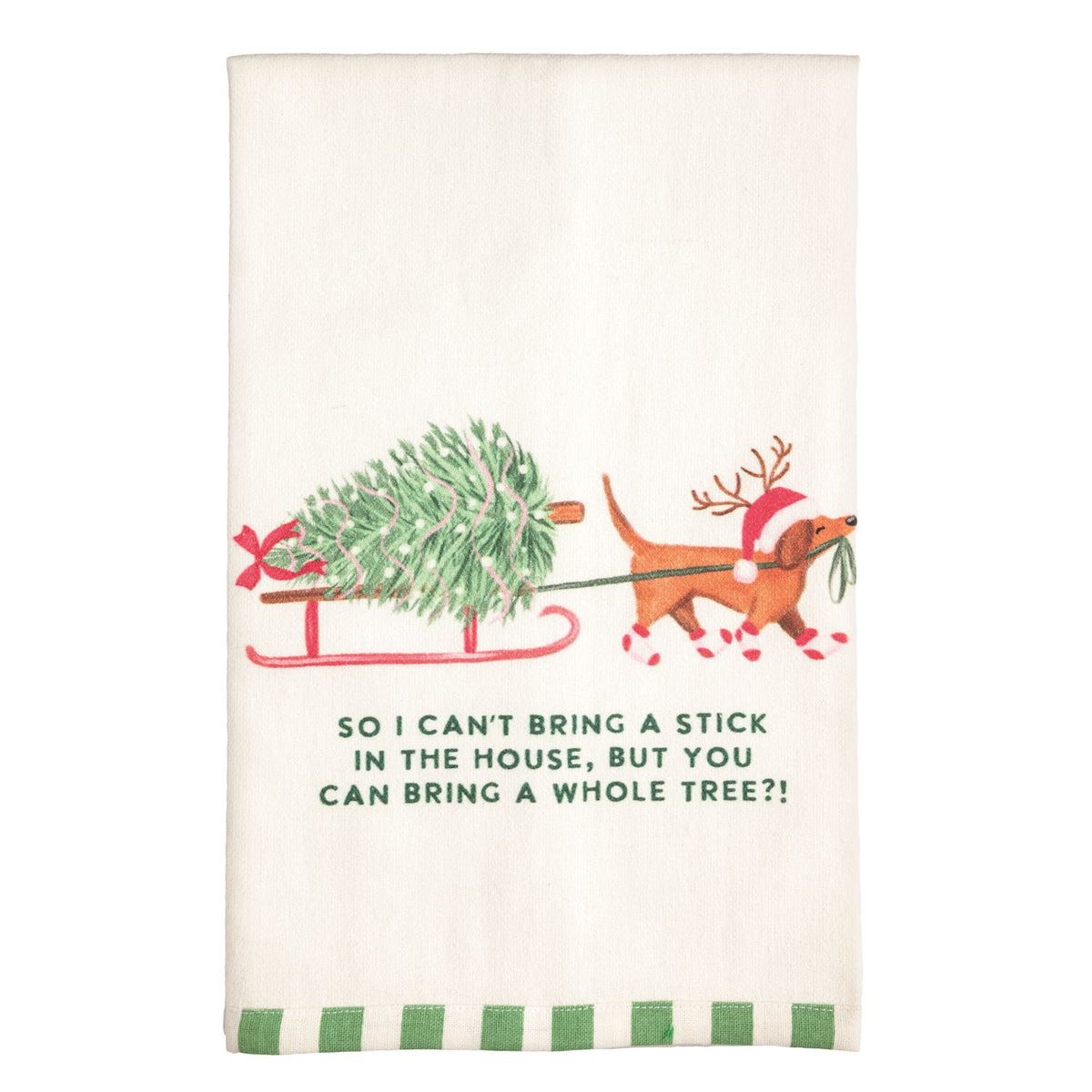 So I Can't Bring Christmas Pet Pattern Hem Towel
