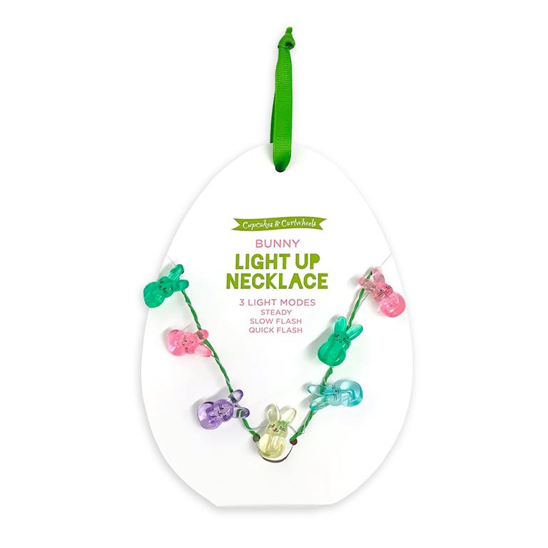 Light up Bunny Necklace on Gift Card