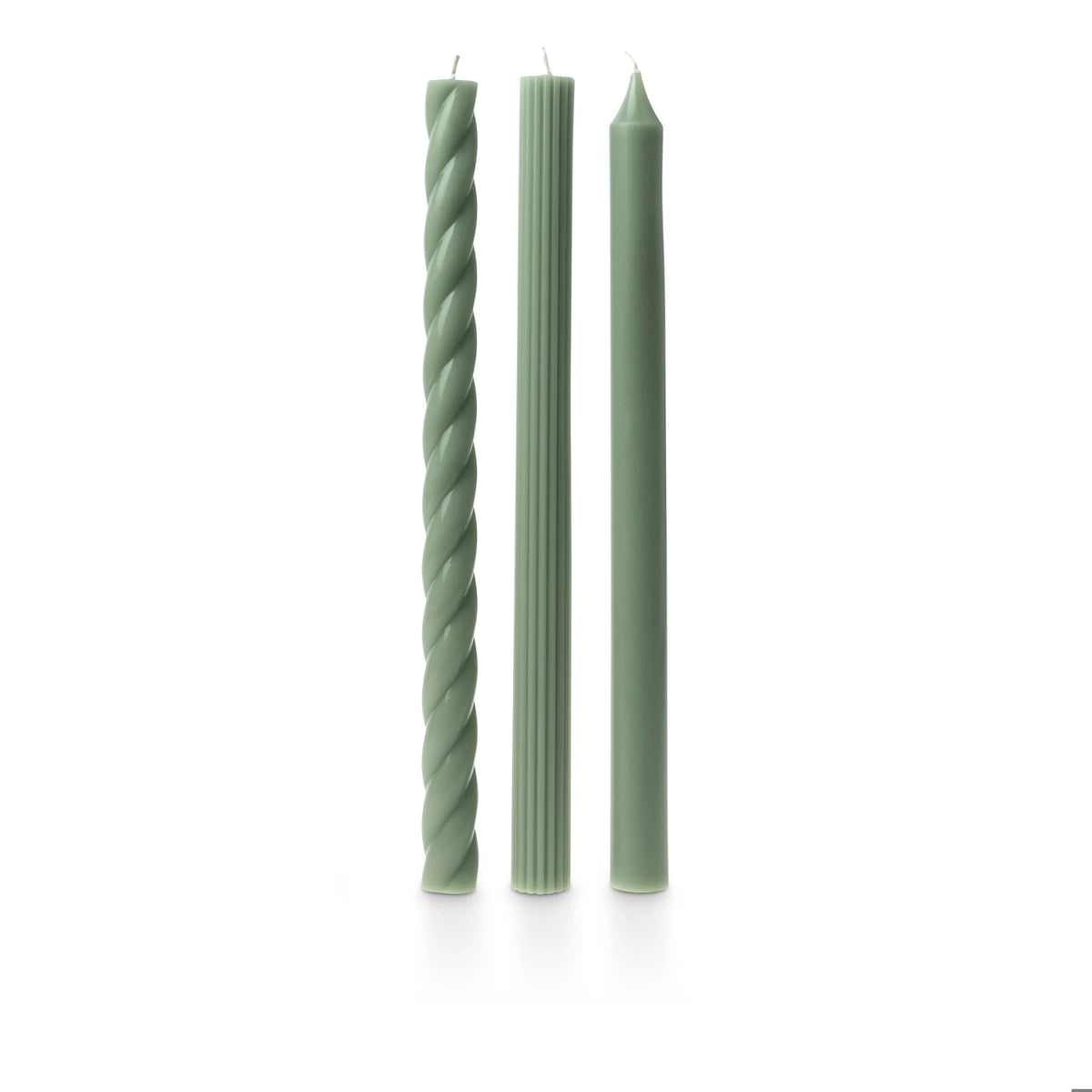 Sage Assorted Candle Tapers 3-Pack
