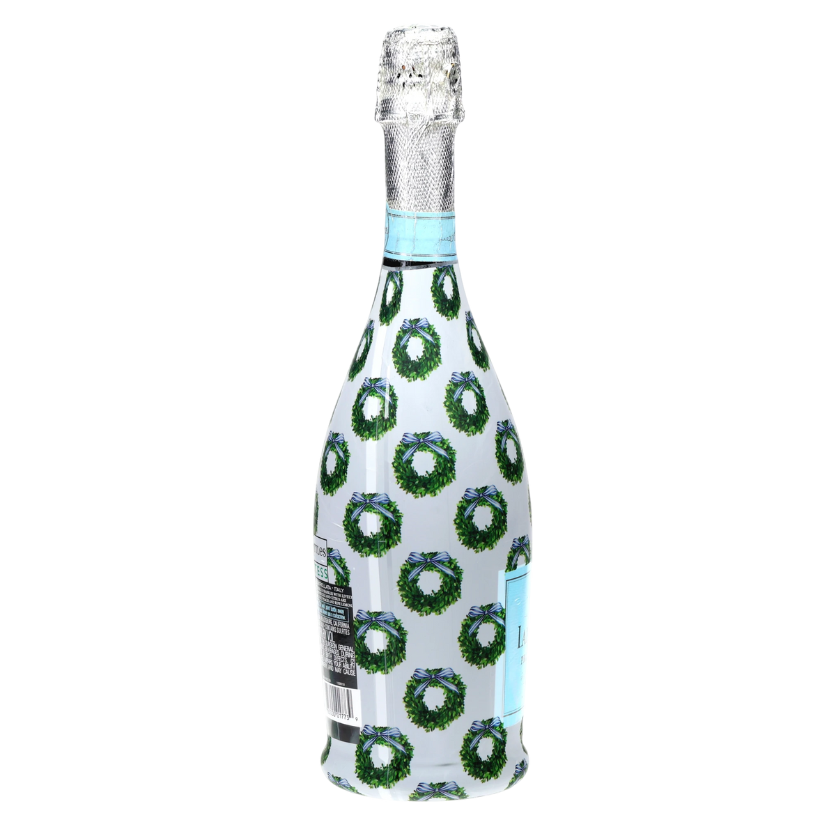 WH Hostess Boxwood Wreaths Prosecco Bottle Wrap