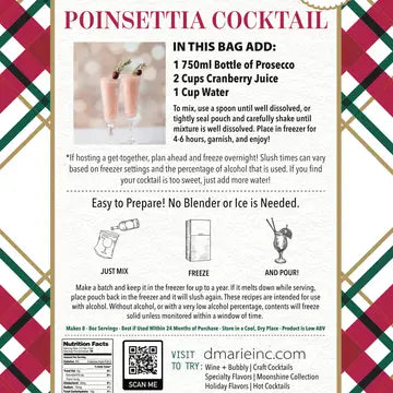 Poinsettia Cocktail - Ready-To-Freeze Cocktail