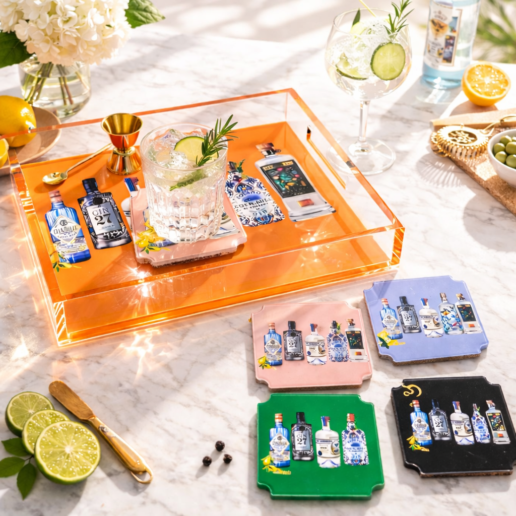 Boxed Acrylic Coaster Set of 4, Have a Drink