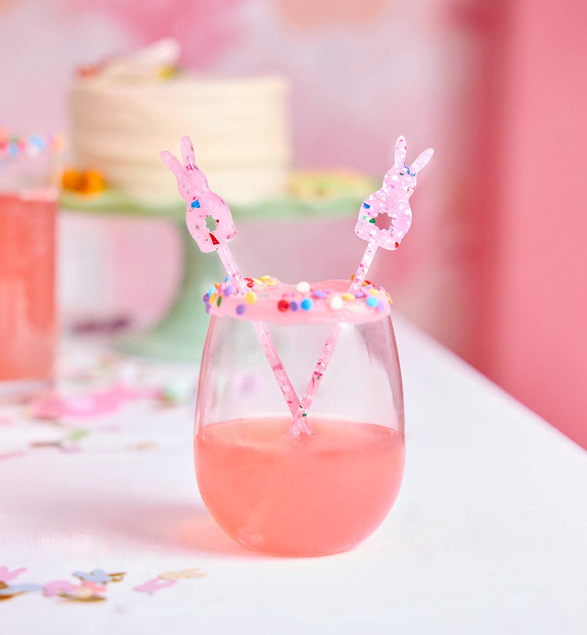 Confetti Bunny Drink Stirrers