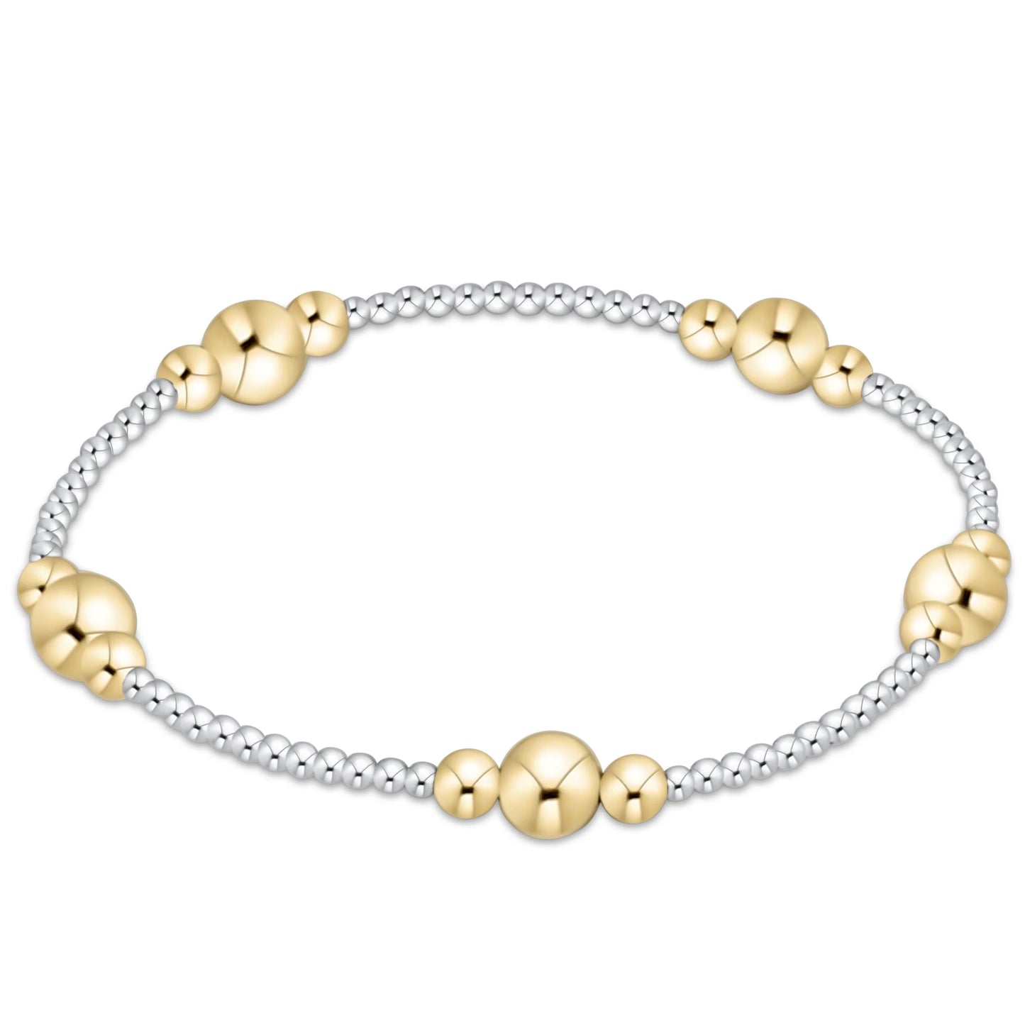purpose gold 6mm bead bracelet - mixed metal