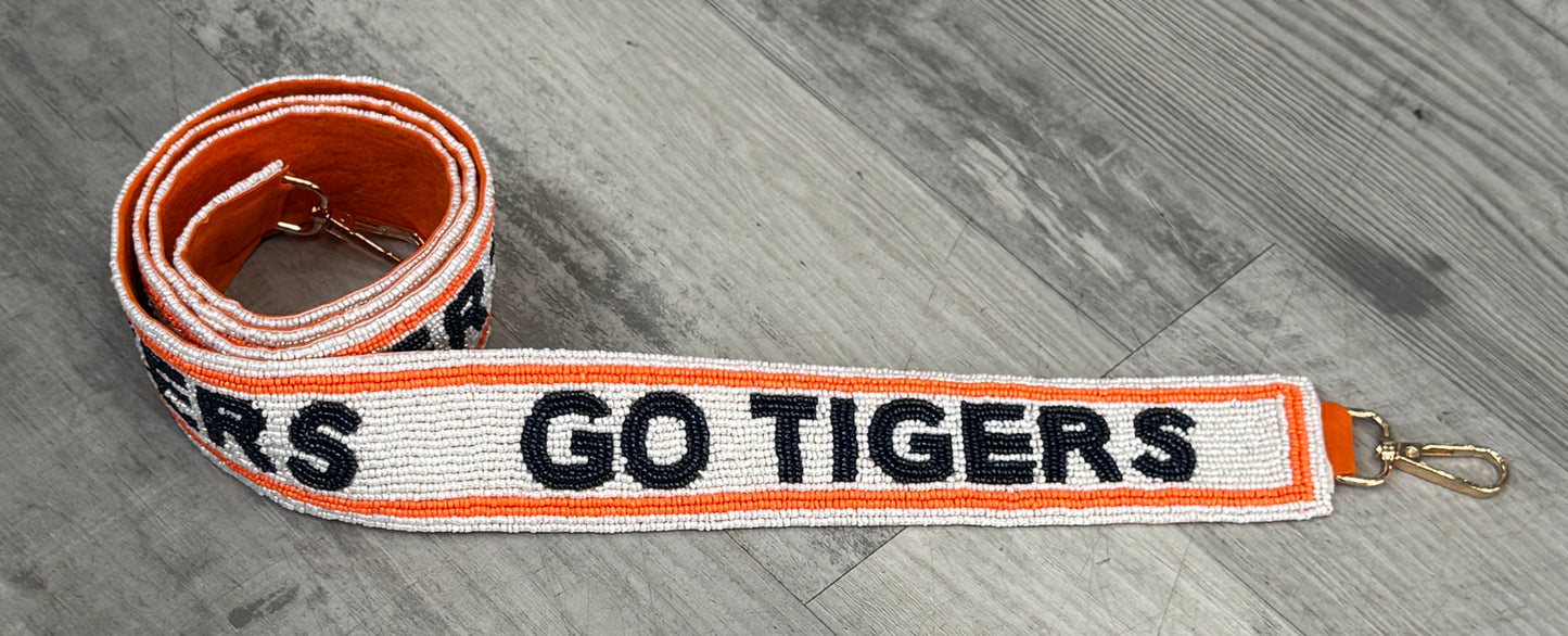 Bag strap collegiate beaded