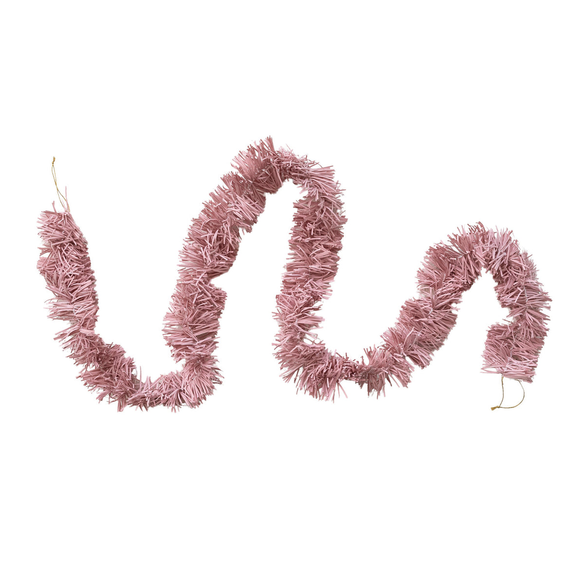 Handmade Recycled Paper Tinsel Garland in Kraft Box, Pink