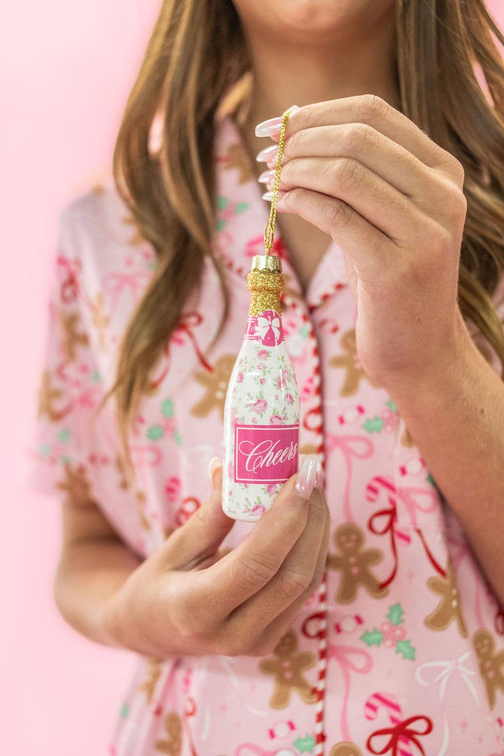 Floral Fizz - Champagne Ornament
