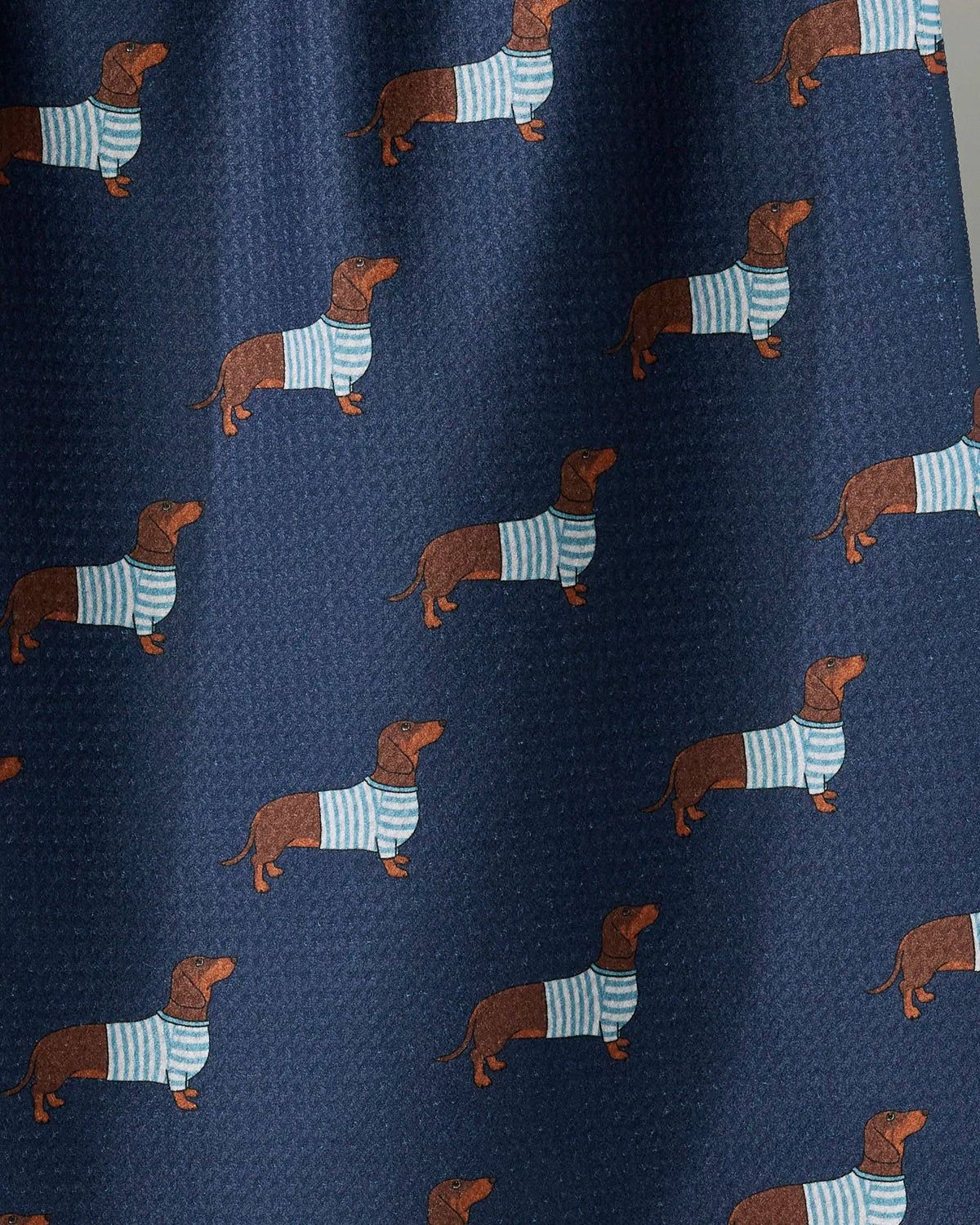 Coastal Dachshund Tea Towel