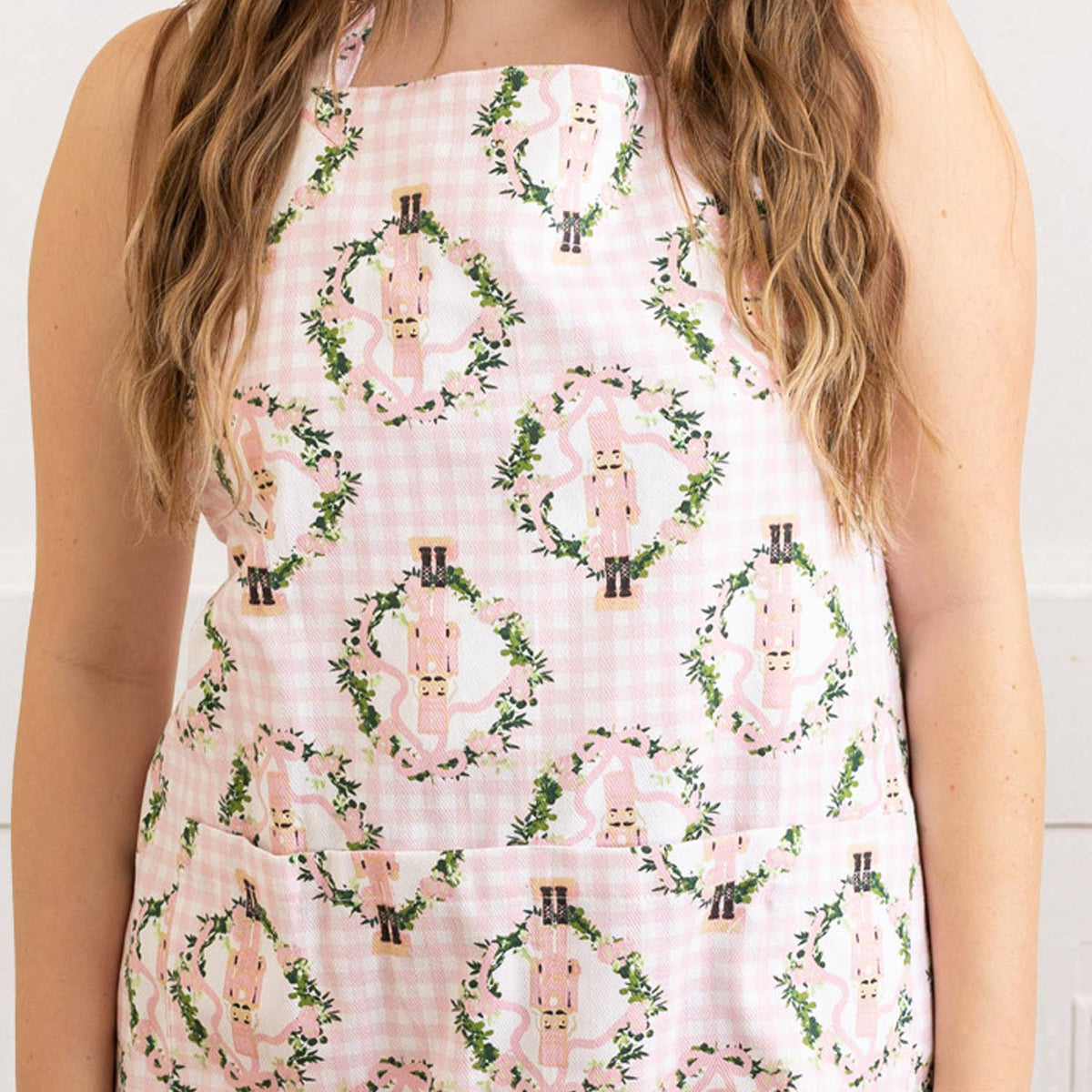 Sugarplum Gingham Cotton Kitchen Apron