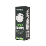 Golf Shots - Golf Ball Shaped Shot Glass - Sleeve of 3