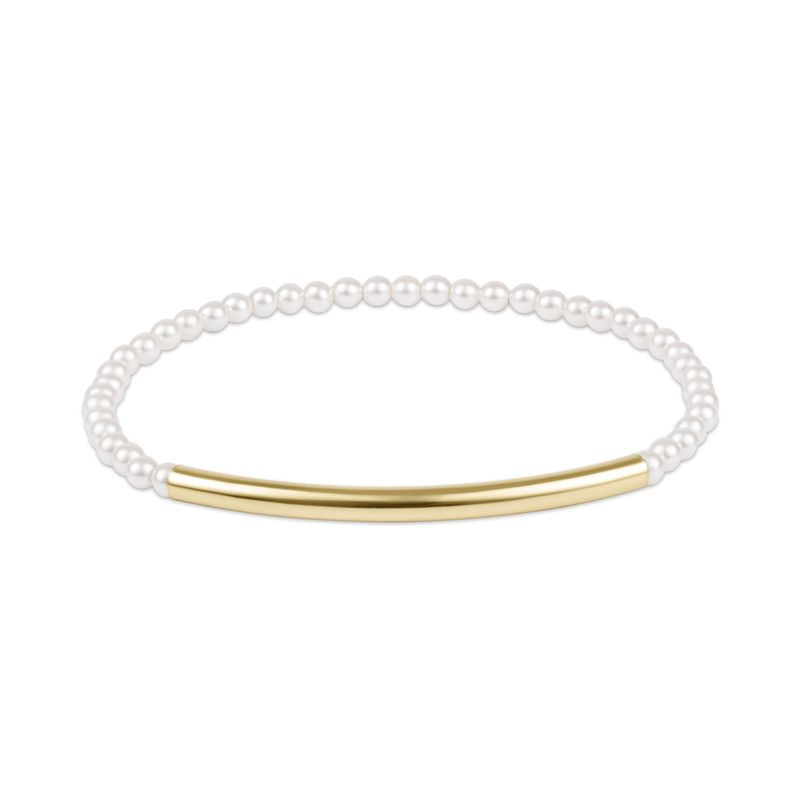 Bliss Bar Smooth Pearl 3mm Bracelet