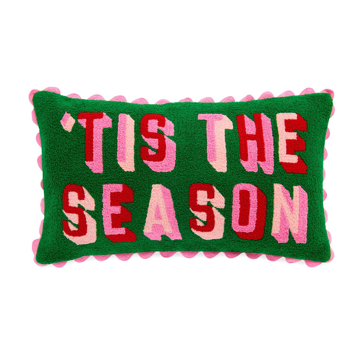 TIS THE SEASON PILLOW,GREEN