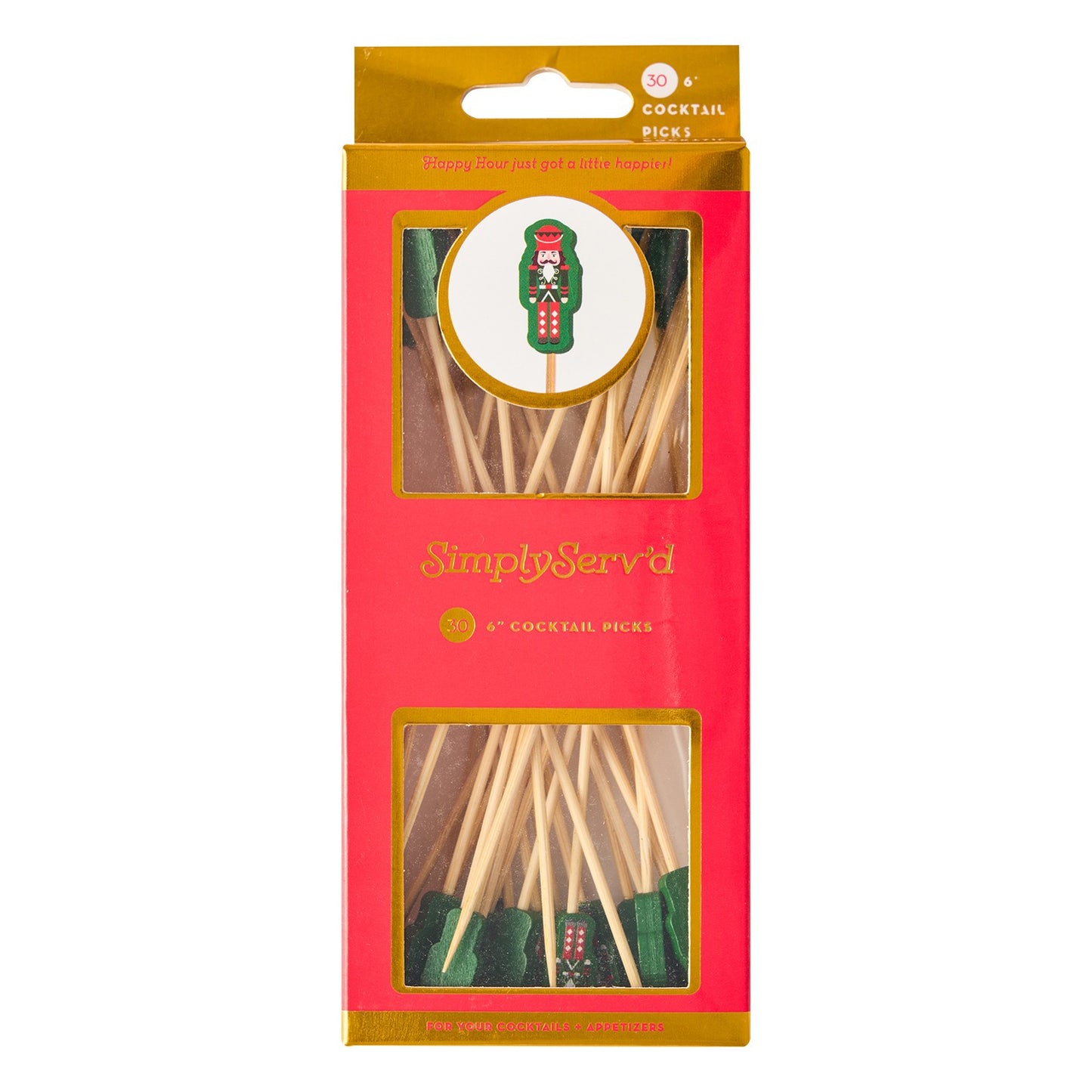 Large Party Pick Nutcracker, 30pkg
