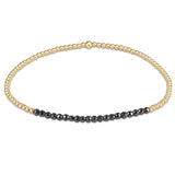 gold bliss 2mm bead bracelet