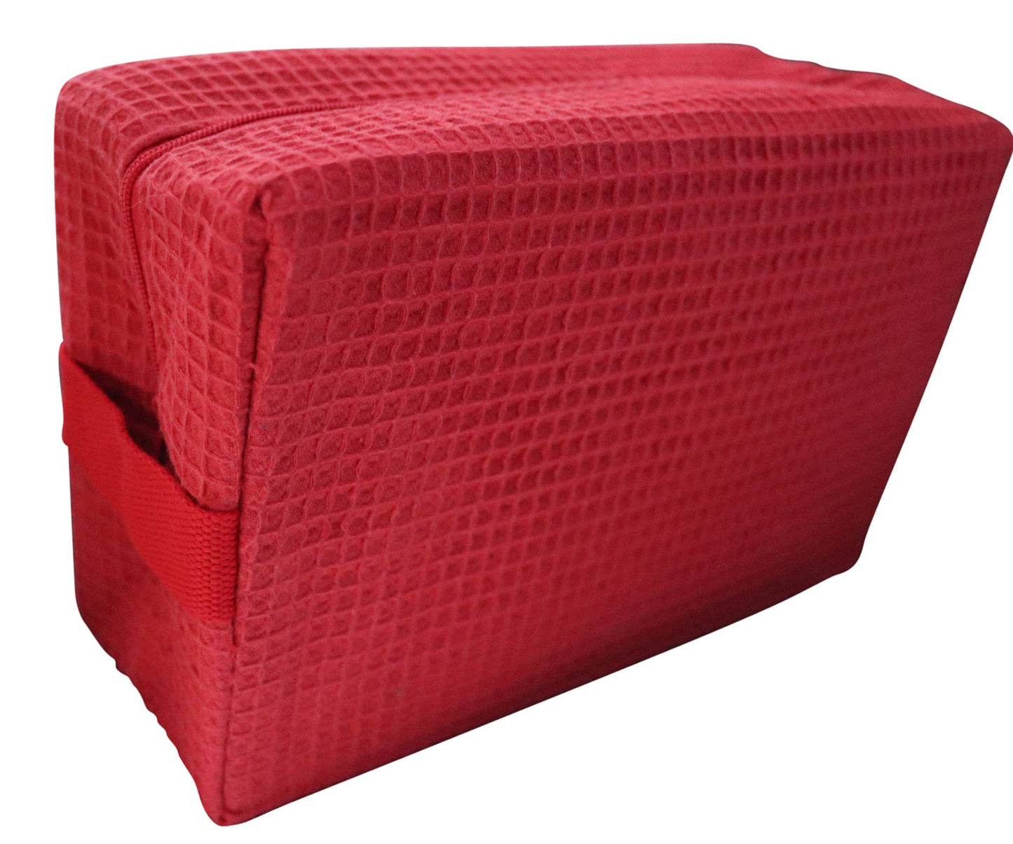 Cotton Waffle Cosmetic Bag w/ monogram - CHS