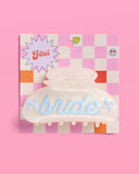 Something Blue Clip - pearl acrylic claw clip