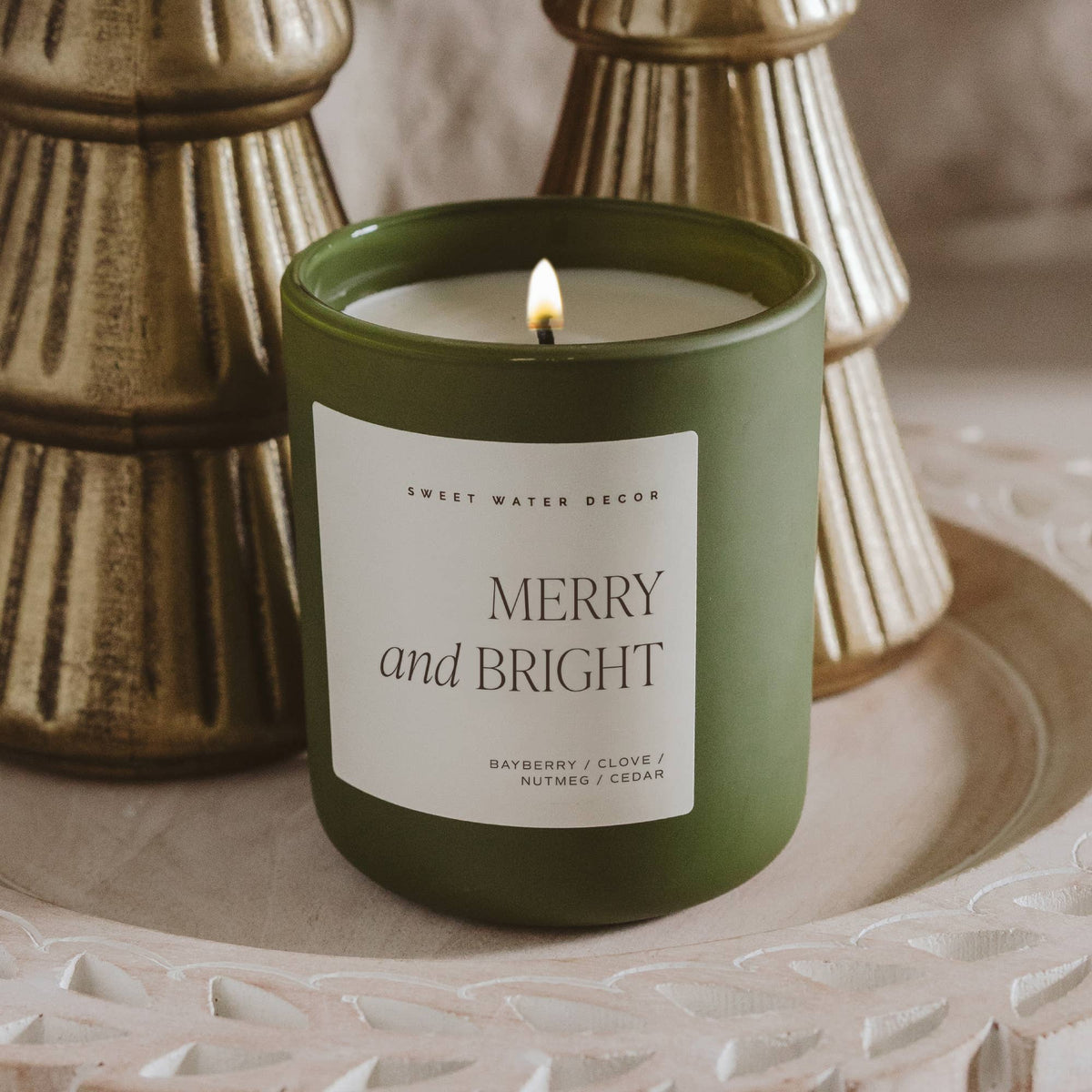 Merry and Bright 15 oz Soy Candle, Matte Jar - Gifts
