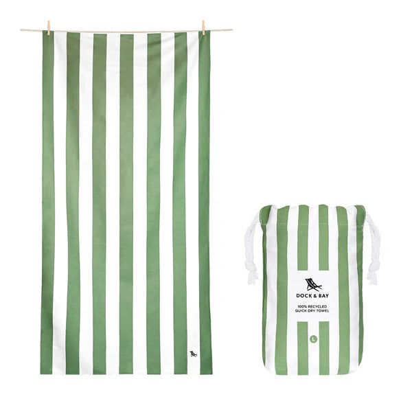 Quick Dry Towel - Cabana Stripe - includes monogram