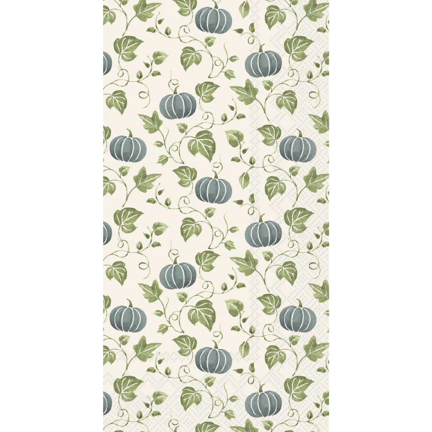 Simple Pumpkin Blue Paper Guest Towels 16 Ct Fall Autumn