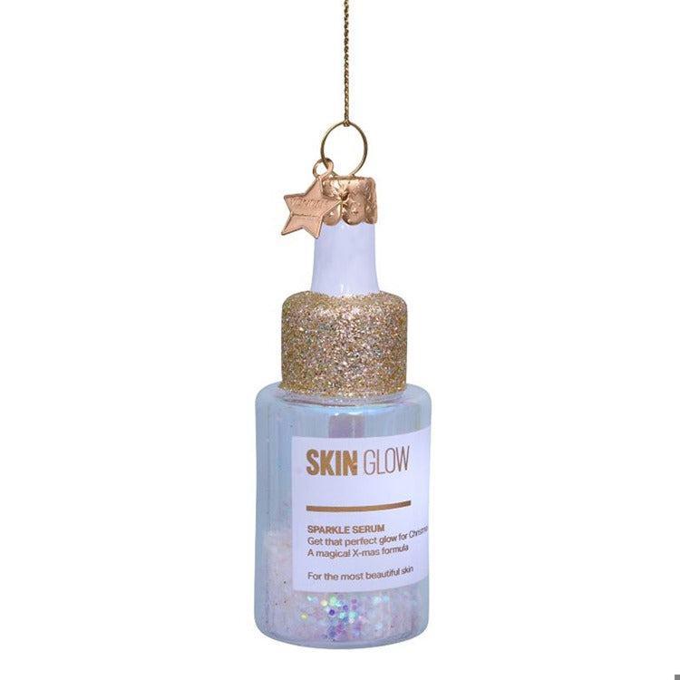 Ornament glass bottle with vitamin drops