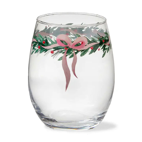 VERY MERRY STEMLESS WINE GLASS