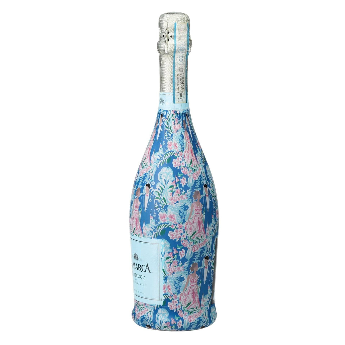 Preppy Bride & Groom Prosecco Bottle Wrap