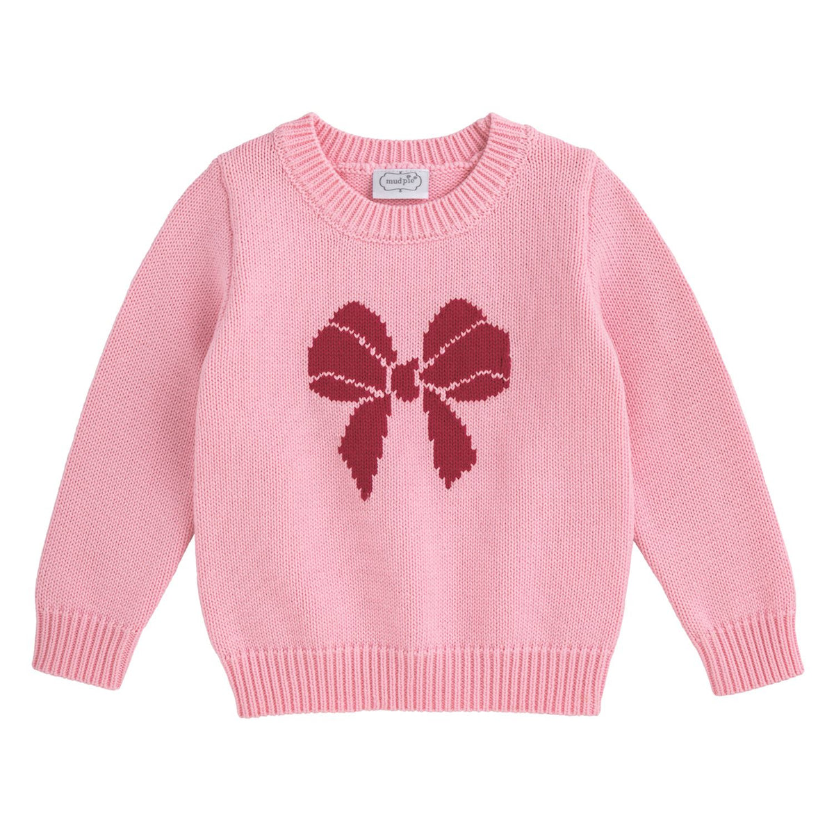 Pink Bow Crewneck Sweater