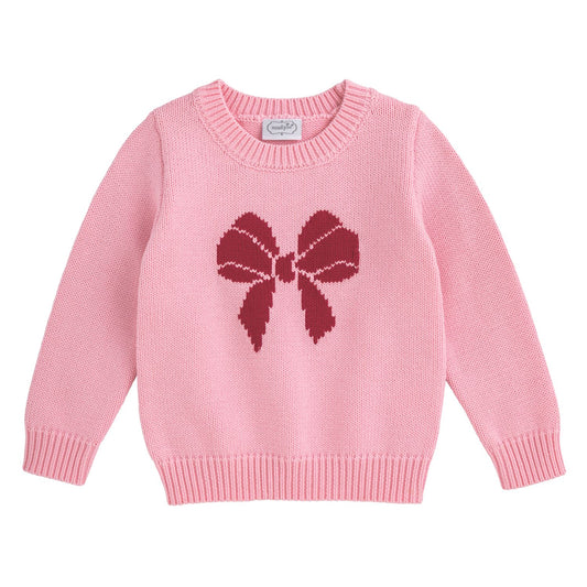 Pink Bow Crewneck Sweater