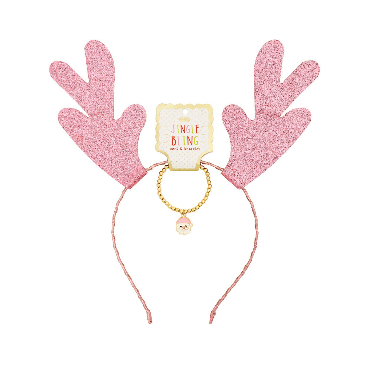 Pink Jingle Bling Headband & Bracelet Set