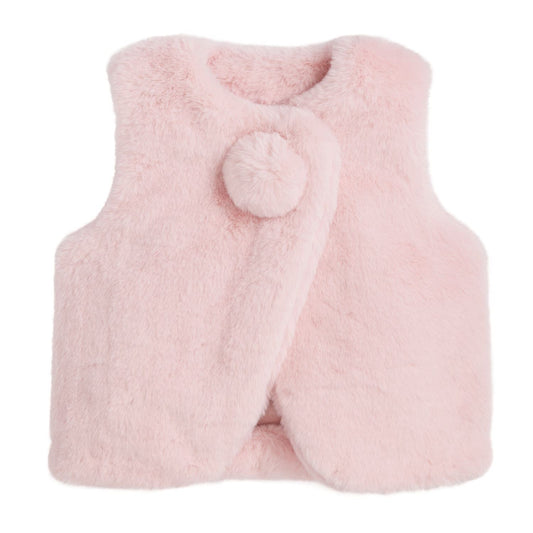 Pink Fur Vest