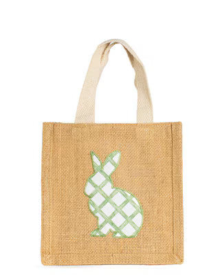 Watercolor Trellis Bunny Petite Gift Tote