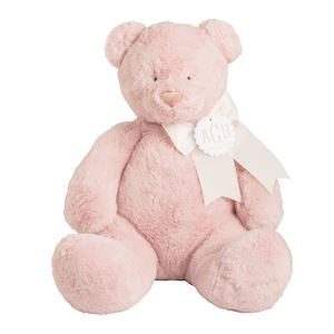 Pink Monogram Me Bear Plush Pal w/ monogram