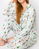 Nutcracker Waltz Long Sleeve Button Up Sleep Shirt and Pants Set
