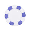 Scallop Plate in Blue/white