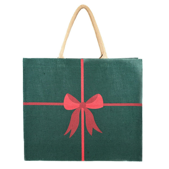 Christmas Bow Carryall Tote - large