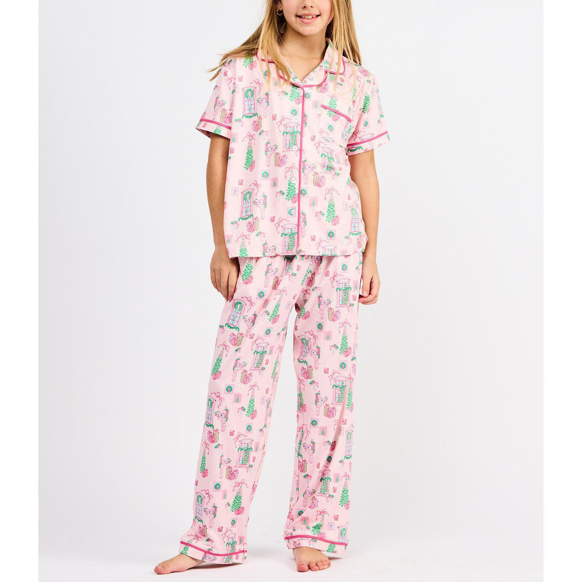 PJ Charlotte Kids PJs Chrstms Ctge P PK
