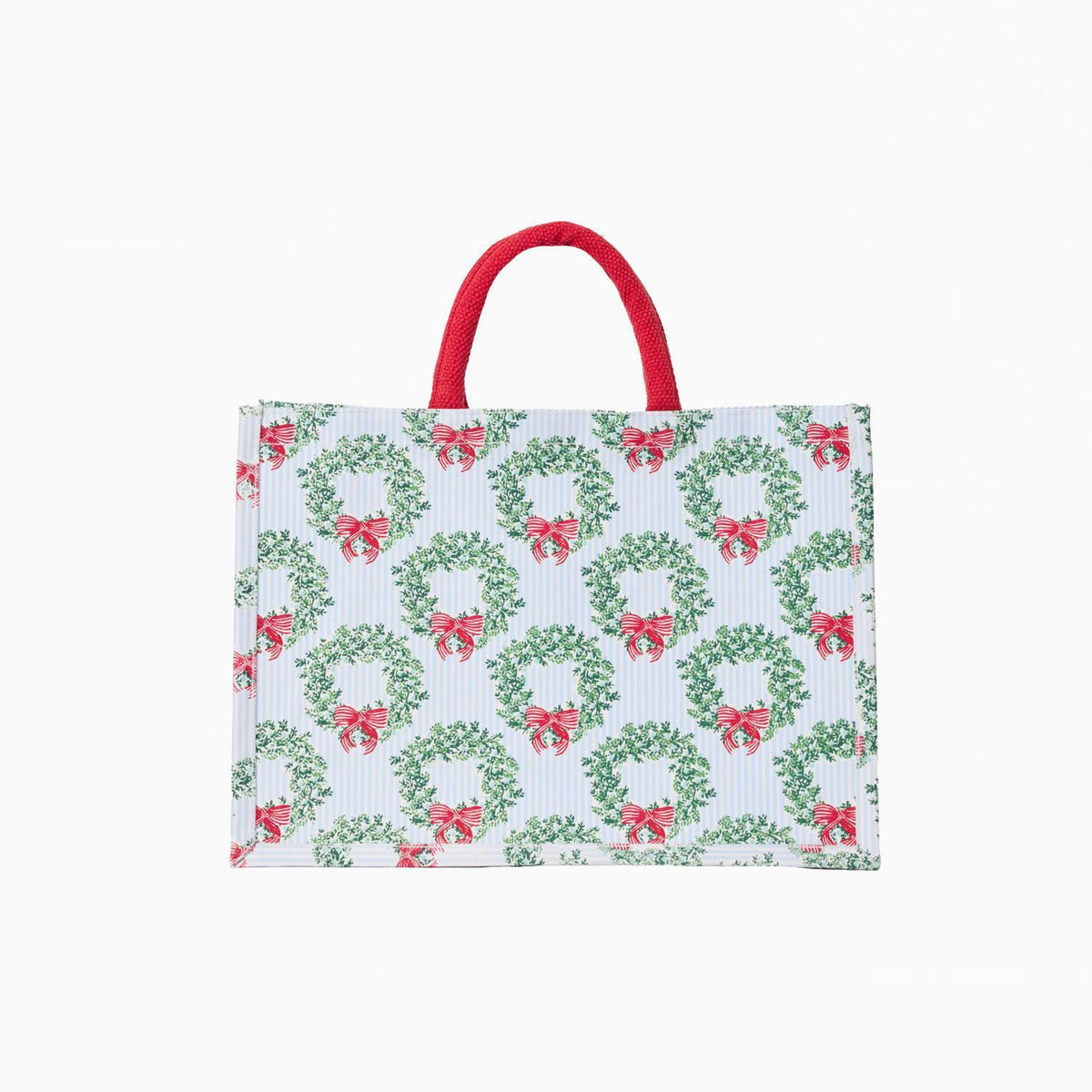 Classic Market Shopper  Wreath & Ribbon