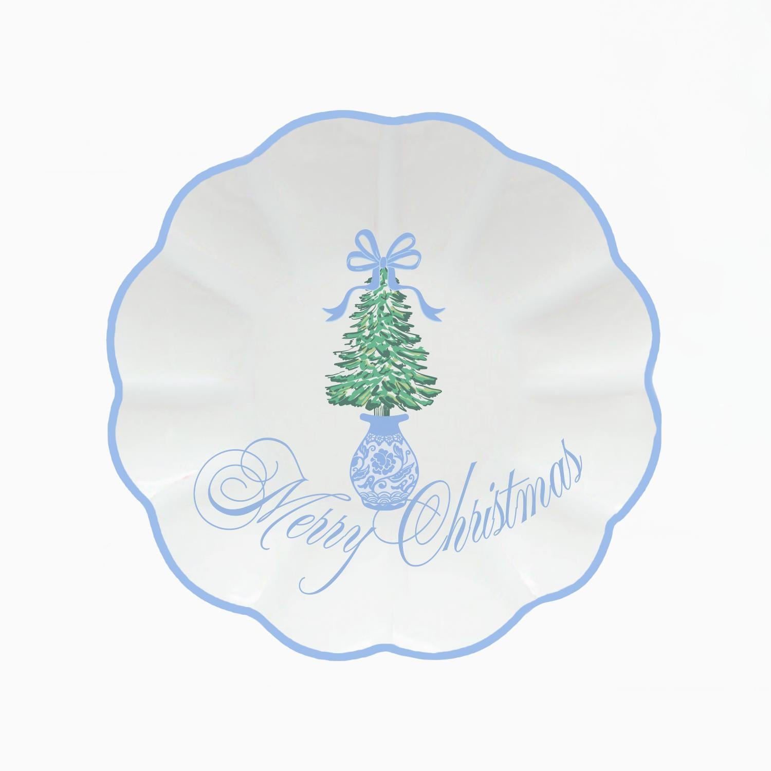 Platter Round Winter Pines