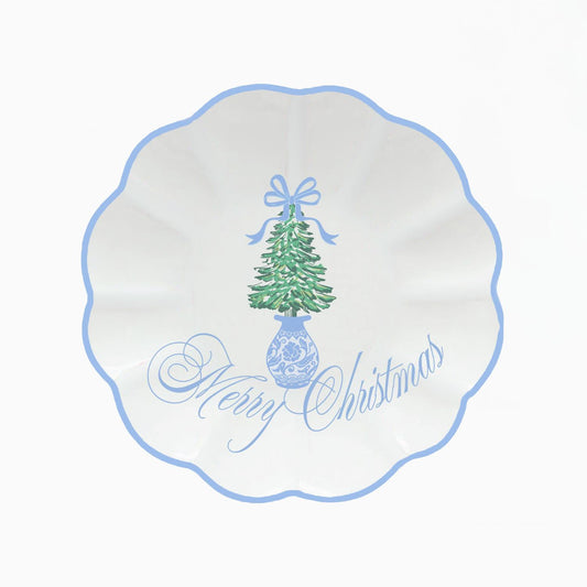 Platter Round Winter Pines